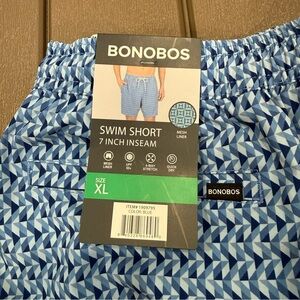 Bonobos Men’s Swim Shorts, 7 Inch Inseam, UPF 50, Quick Dry, Size XL